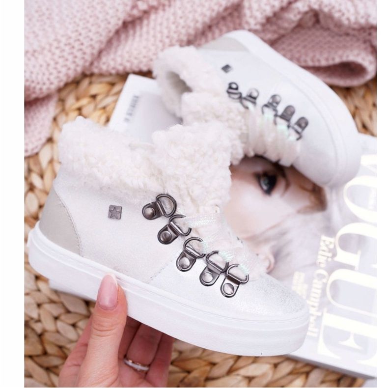 Children's Girl's Shoes Sneakers Big Star White EE374017 1