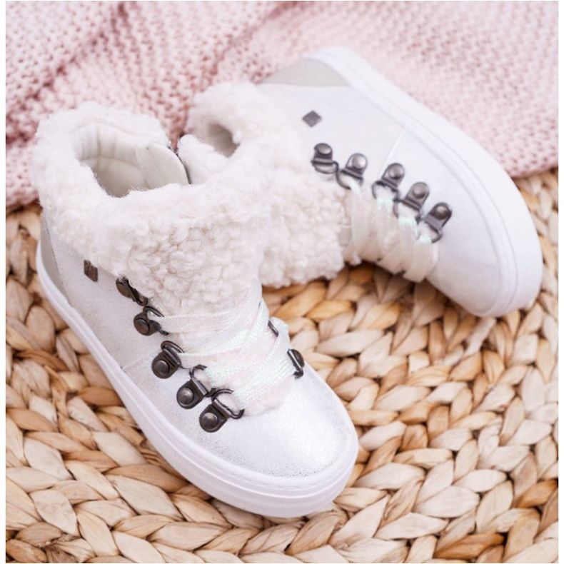 Children's Girl's Shoes Sneakers Big Star White EE374017 2