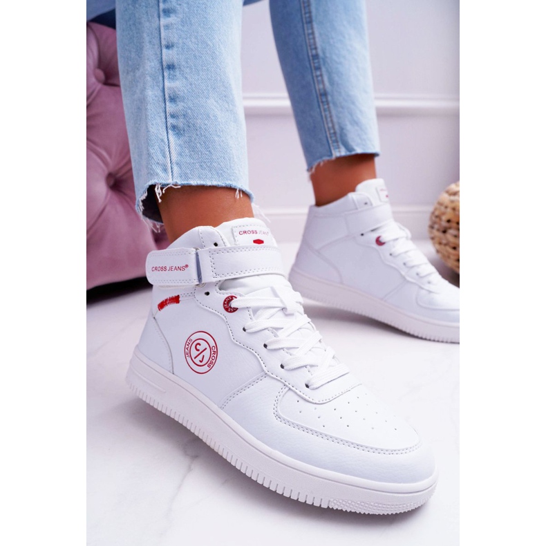 Women's Sneakers Cross Jeans High White EE2R4145C 1 Women's Sneakers Cross Jeans High White EE2R4145C 1