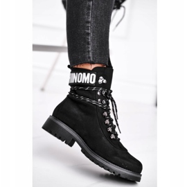 EVE Women's Boots On A Flat Heel With A Zipper Black Popsi 1