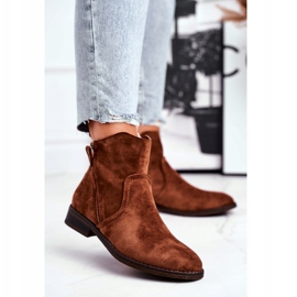 EVE Women's Boots Cowboy Flat Heel Camel Plemmi brown 1