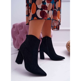 EVE Women's Boots On a Heel In Spitz Suede Black Summe 2