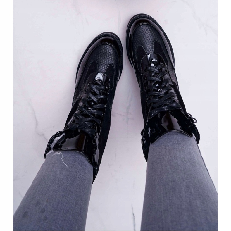 Women's High Boots Black Trappers Nemtere 2