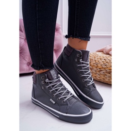 Women's Sneakers Big Star High Gray Warm EE274413 grey 2