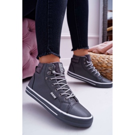 Women's Sneakers Big Star High Gray Warm EE274413 grey 1