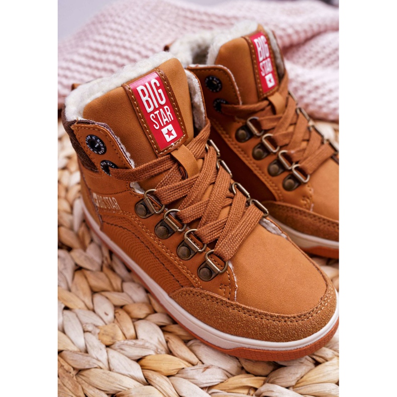 Children's Boy's Shoes Sneakers Big Star Sheepskin Camel EE374085 brown 2 Children's Boy's Shoes Sneakers Big Star Sheepskin Camel EE374085 brown 2
