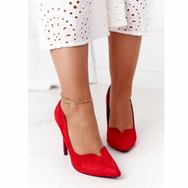 Women's Stilettos Suede Red S.Barski Ziger 1