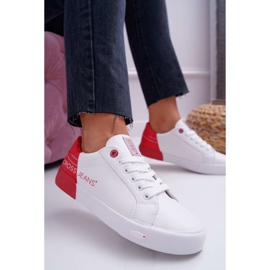 Women's Sneakers Cross Jeans White EE2R4016C red 2