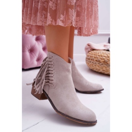 Women's Cowboy Boots Beige Agnes 1