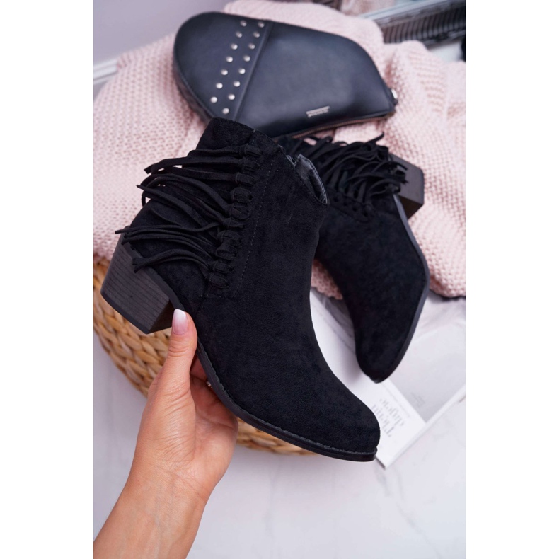 Black Agnes Women's Cowboy Boots 1