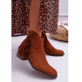 Camel Agnes Women's Cowboy Boots brown 1