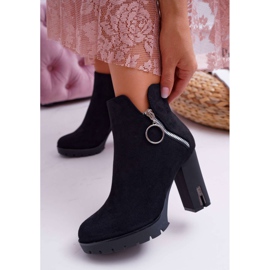 BUGO Women's boots on a high heel Black DubiDa 1