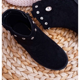 POPA Children's Black Boots with Crystals Venici Flat Heel 2 POPA Children's Black Boots with Crystals Venici Flat Heel 2