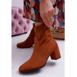 Women's Boots On High Heel Sergio Leone Slip-On Camel LikeStar brown 1