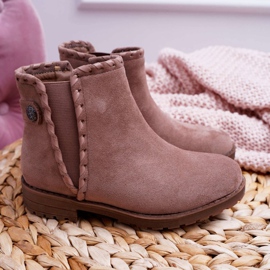 POPA Children's Boots Flat Heel Khaki Sicarro 2