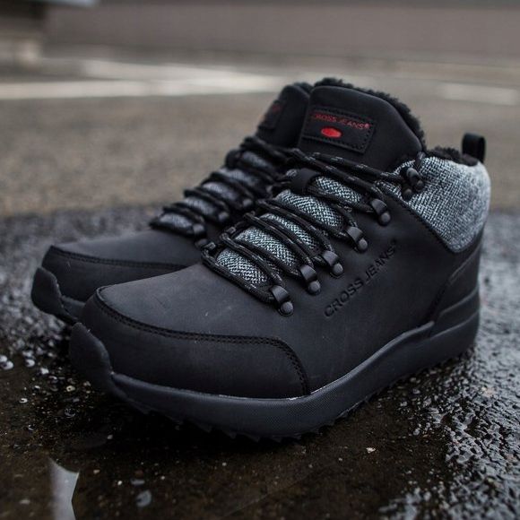 Men's Trekking Shoes Cross Jeans Black EE1R4113C 1 Men's Trekking Shoes Cross Jeans Black EE1R4113C 1