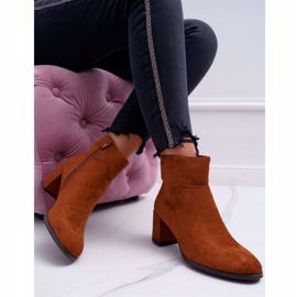 Women's Boots On High Heel Sergio Leone Camel BT522 brown 2