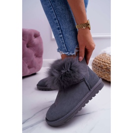 HAN Women's Snow Boots With Fur With Fur Suede Gray Memento grey 1 HAN Women's Snow Boots With Fur With Fur Suede Gray Memento grey 1