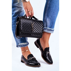 Women's Brogues Maciejka Lacquered Loafers Black 4099A-01 / 00-1 1