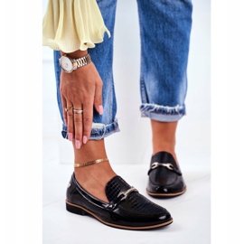 Women's Brogues Maciejka Lacquered Loafers Black 4099A-01 / 00-1 2
