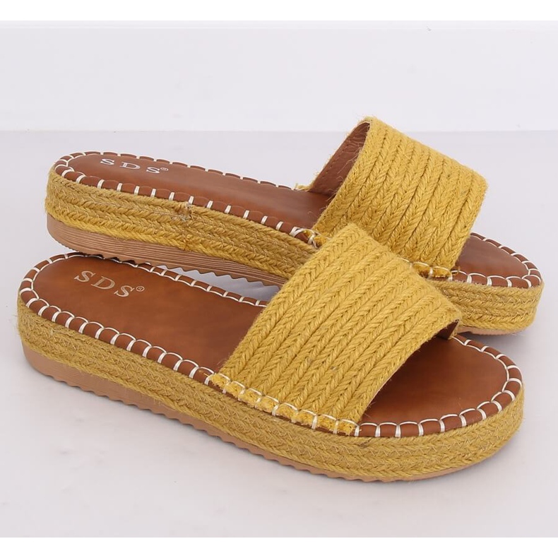 Honey espadrilles slippers 7970-PL Yellow 1