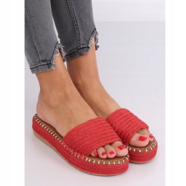 Red espadrilles slippers 7970-PL Red 2