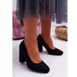 Women's Pumps Sergio Leone Black Suede Gendar Flowers 1 Women's Pumps Sergio Leone Black Suede Gendar Flowers 1
