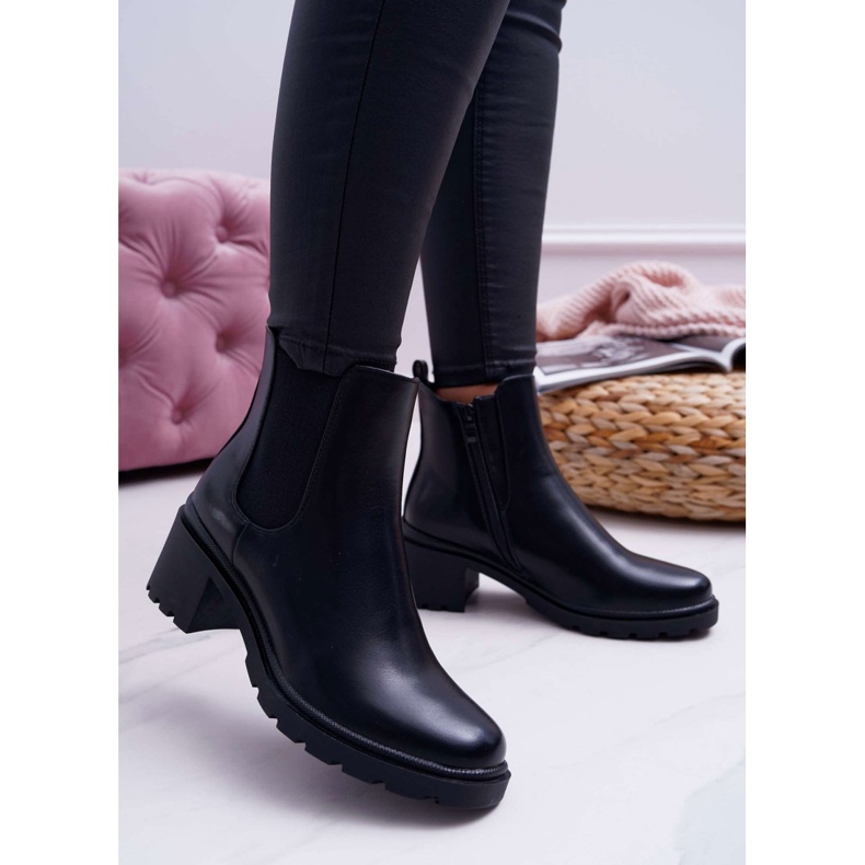 Women's Black Disquared boots 1