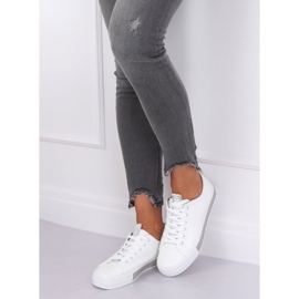 Women's white and gray sneakers R13YD1388-11 Gray grey 1