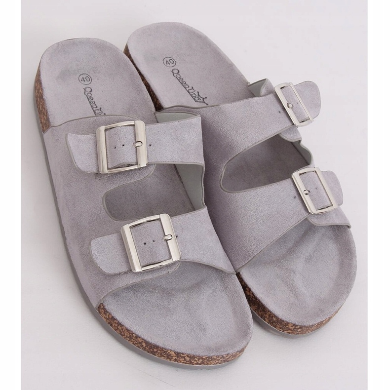 Gray scholka slippers BL3100-SF Gray grey 1