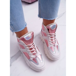 Women's Sport Shoes Pink Warm Midrow 2