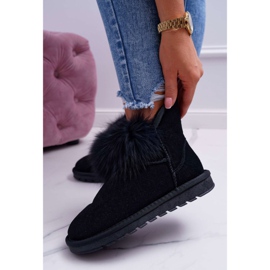 HAN Women's Snow Boots With Fur Suede Leather Black Memento 1 HAN Women's Snow Boots With Fur Suede Leather Black Memento 1