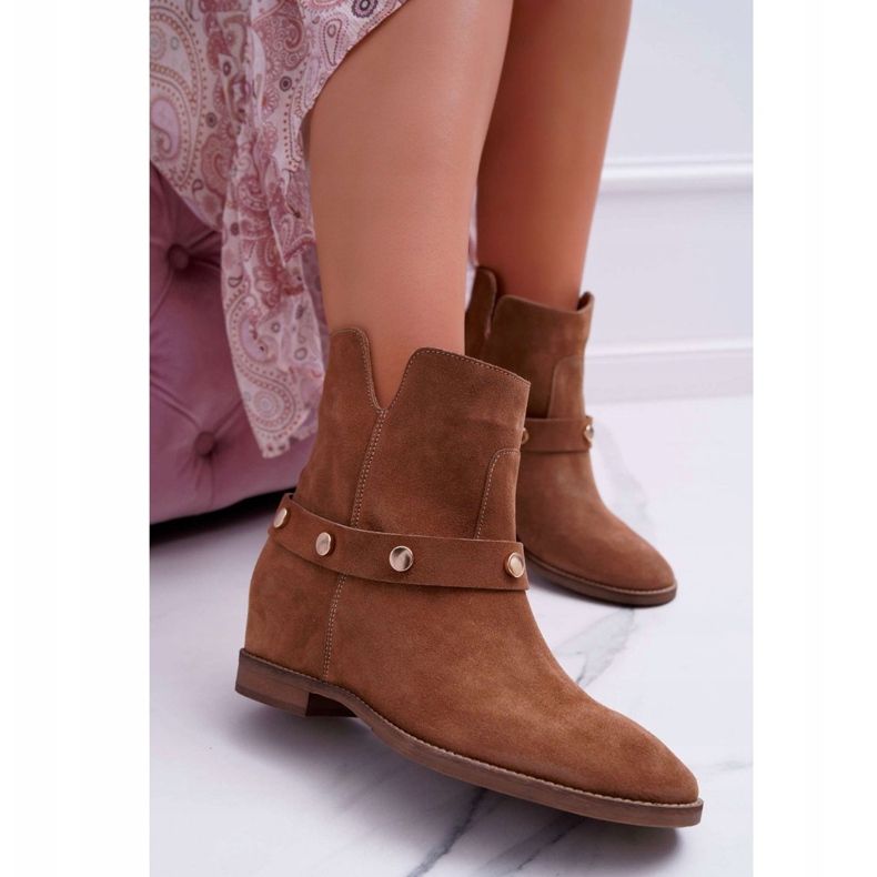 Women's Boots Laura Messi 1890 Suede Leather Dark Camel Darmah brown 1 Women's Boots Laura Messi 1890 Suede Leather Dark Camel Darmah brown 1