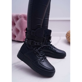 Women's Sport Shoes Black Quake Belts 1