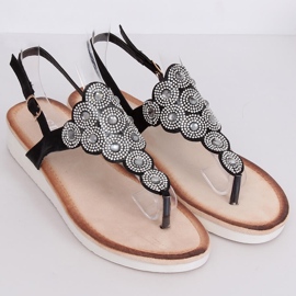 Black sandals 7887-PL Black 1
