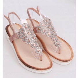 Champagne sandals 7887-PL Champagne black 1