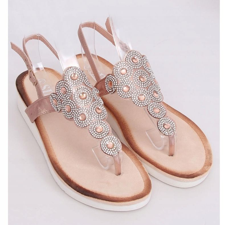 Champagne sandals 7887-PL Champagne black 1