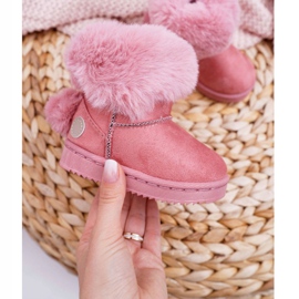 FRROCK Children's Snow Boots with Fur Pink Kiks 1 FRROCK Children's Snow Boots with Fur Pink Kiks 1