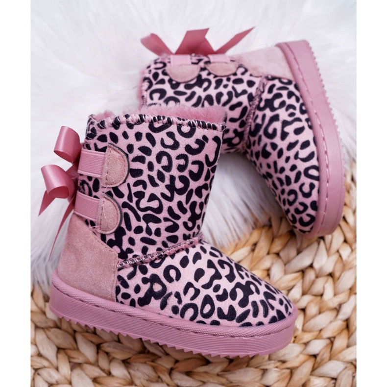 FRROCK Children's Snow Boots With Fur Pink Fiona 2 FRROCK Children's Snow Boots With Fur Pink Fiona 2