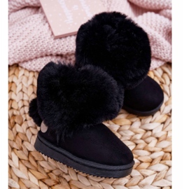 FRROCK Children's Snow Boots with Fur Black Kiks 2 FRROCK Children's Snow Boots with Fur Black Kiks 2