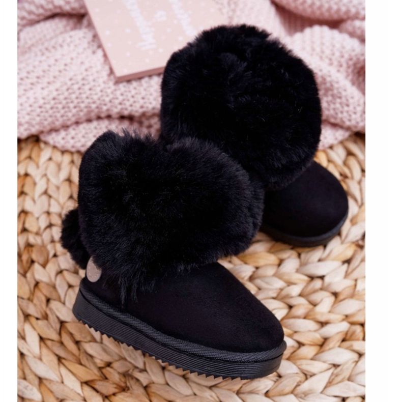 FRROCK Children's Snow Boots with Fur Black Kiks 2 FRROCK Children's Snow Boots with Fur Black Kiks 2