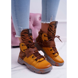 Women's Boots Leather Maciejka Yellow 04218 brown 1 Women's Boots Leather Maciejka Yellow 04218 brown 1
