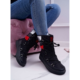 Women's Black Warm Snow Boots With Fur Big Star EE274656 1