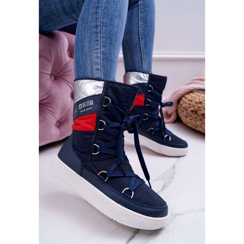 Women's Snow Boots With Fur Big Star Navy Blue EE274657 1 Women's Snow Boots With Fur Big Star Navy Blue EE274657 1