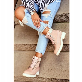 Women's Boots Trappers Big Star Pastel Pink EE274034 2 Women's Boots Trappers Big Star Pastel Pink EE274034 2