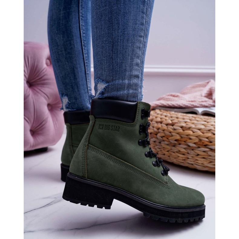 Women's Trappers Big Star Green EE274031 2