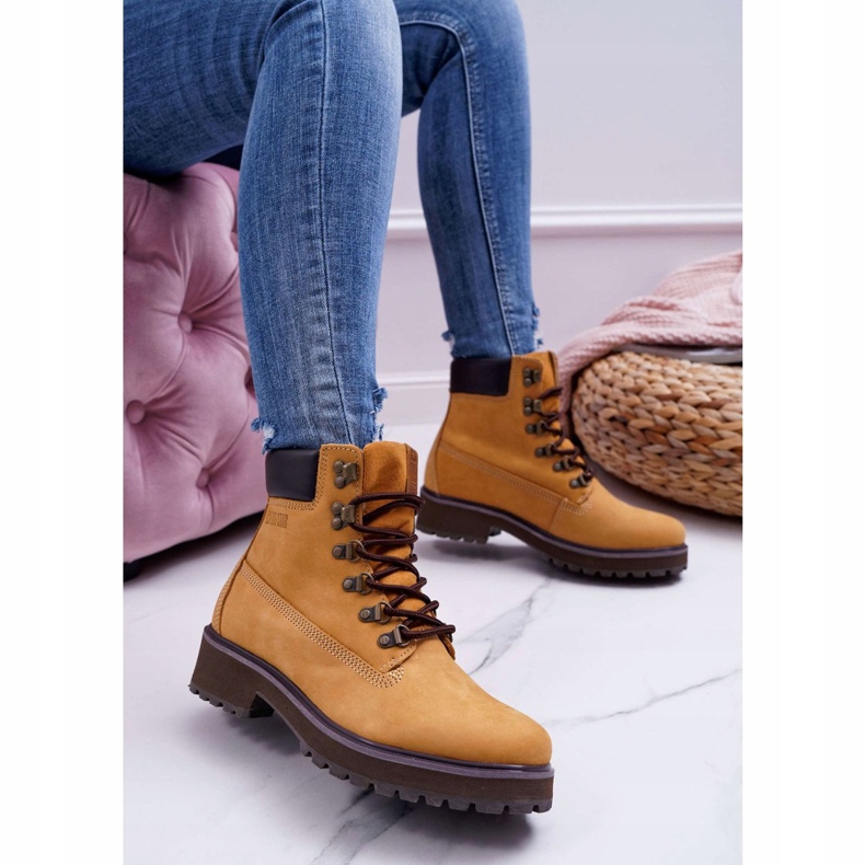 Women's Boots Trappers Big Star Camel EE274035 brown 1