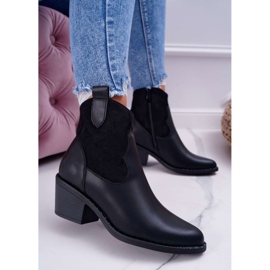 S.Barski Women's Black Cowboy boots Barski 30-20 2