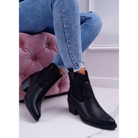 S.Barski Women's Black Cowboy boots Barski 30-20 1