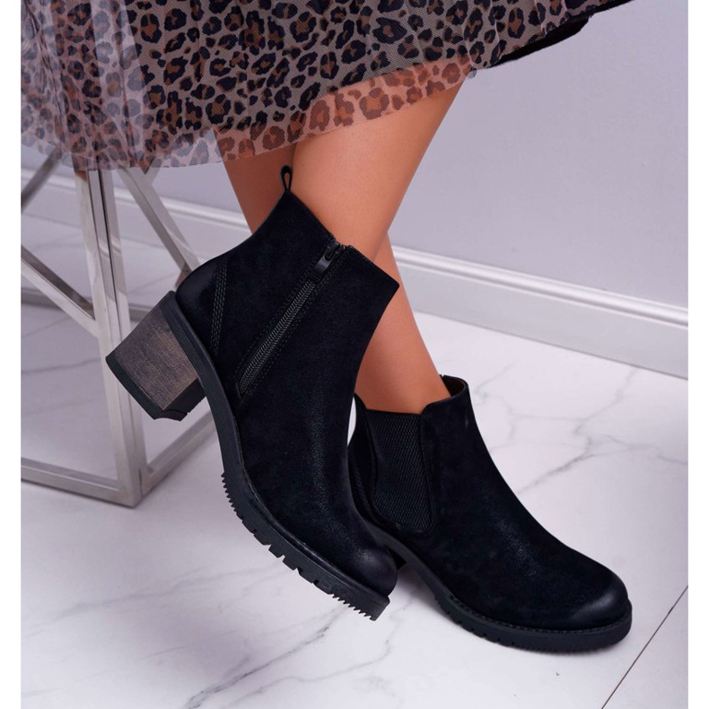 Women's Boots On High Heel Sergio Leone Black Br BT702 2